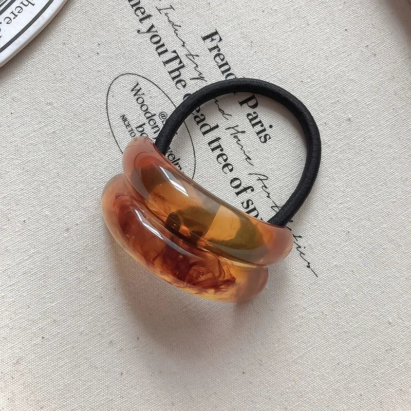 Resin Brown Hairtie