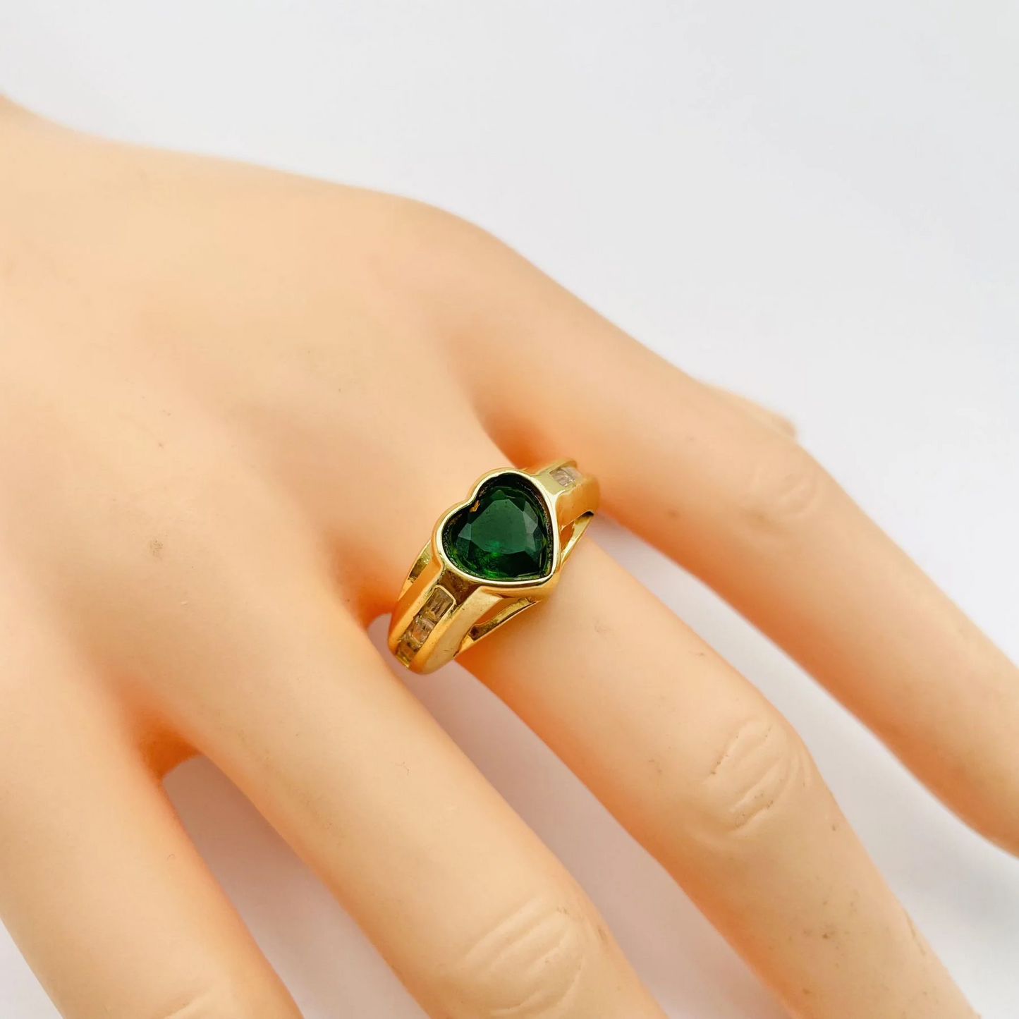 Emerald Heart Ring