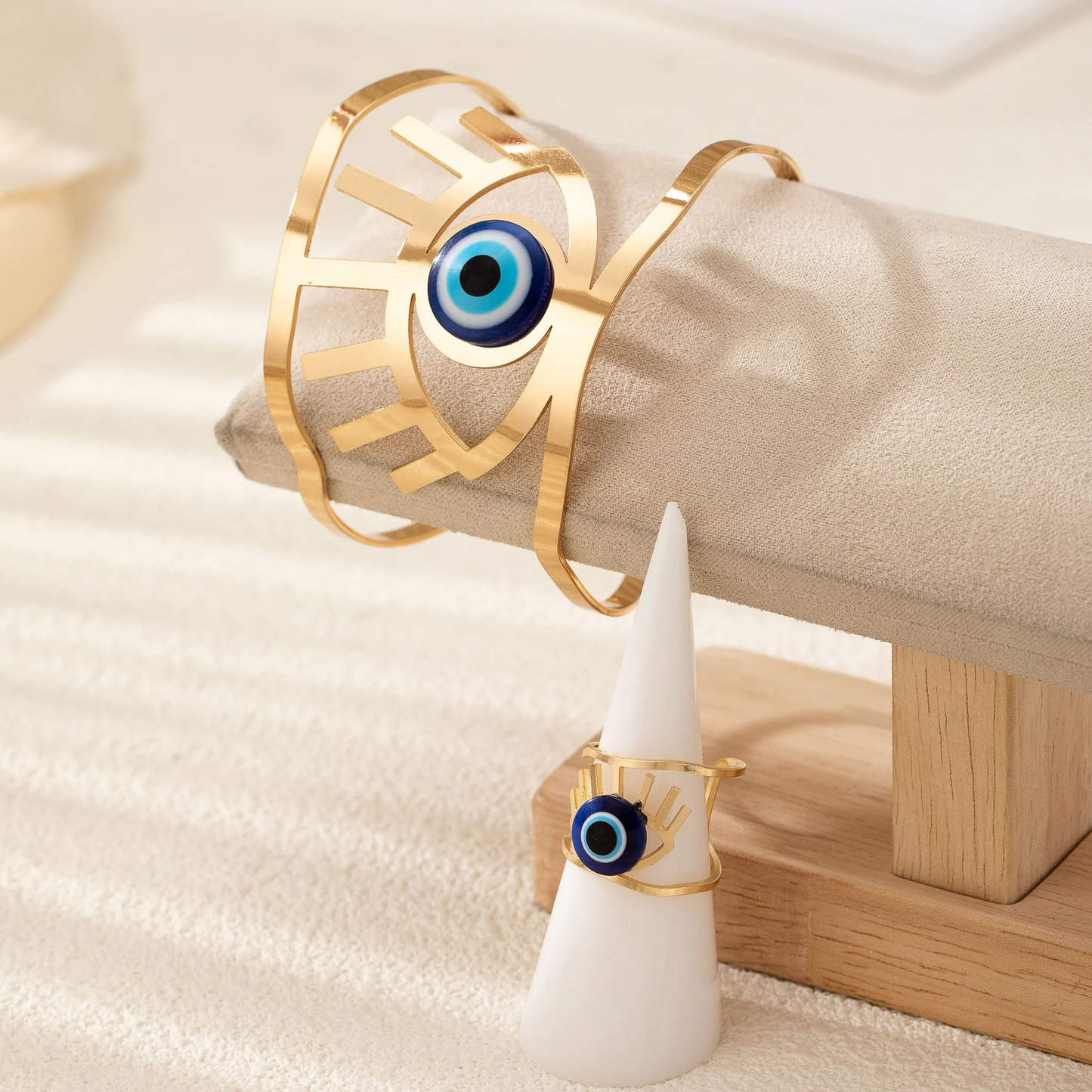 Evil Eye Bracelet and Ring