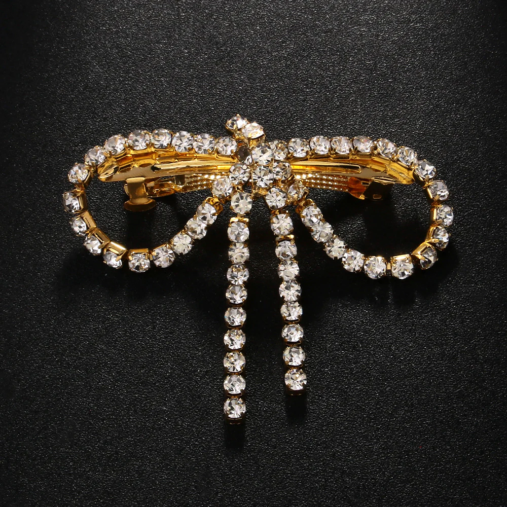 Diamond Bow Clip