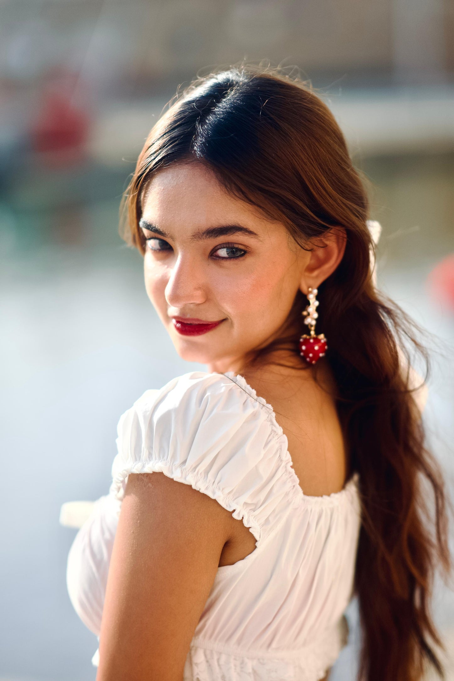 Strawberry Drop Earrings