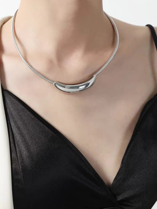Silver Robotic Necklace