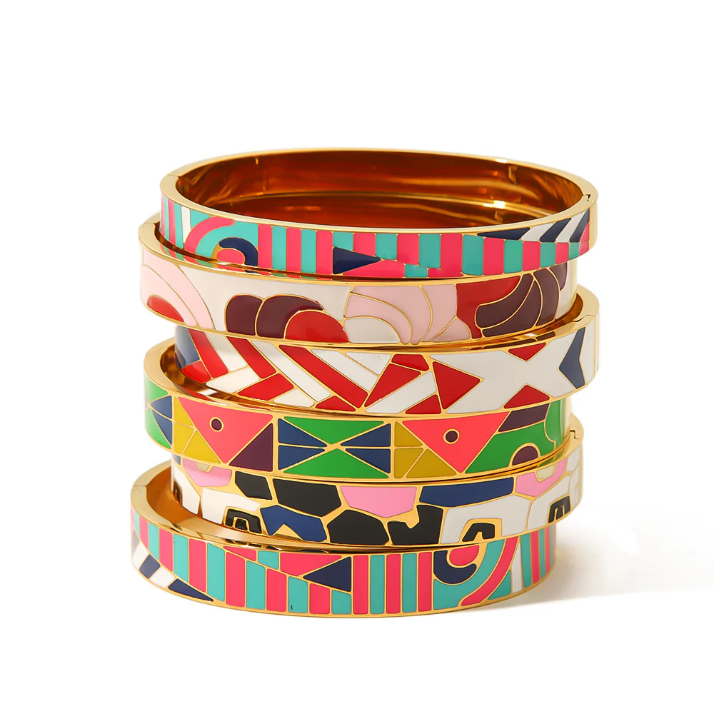 Geometric Rainbow Bracelet