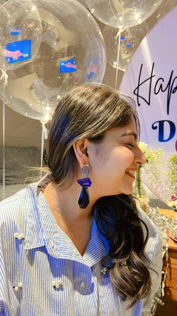 Blue Crystal Dangler