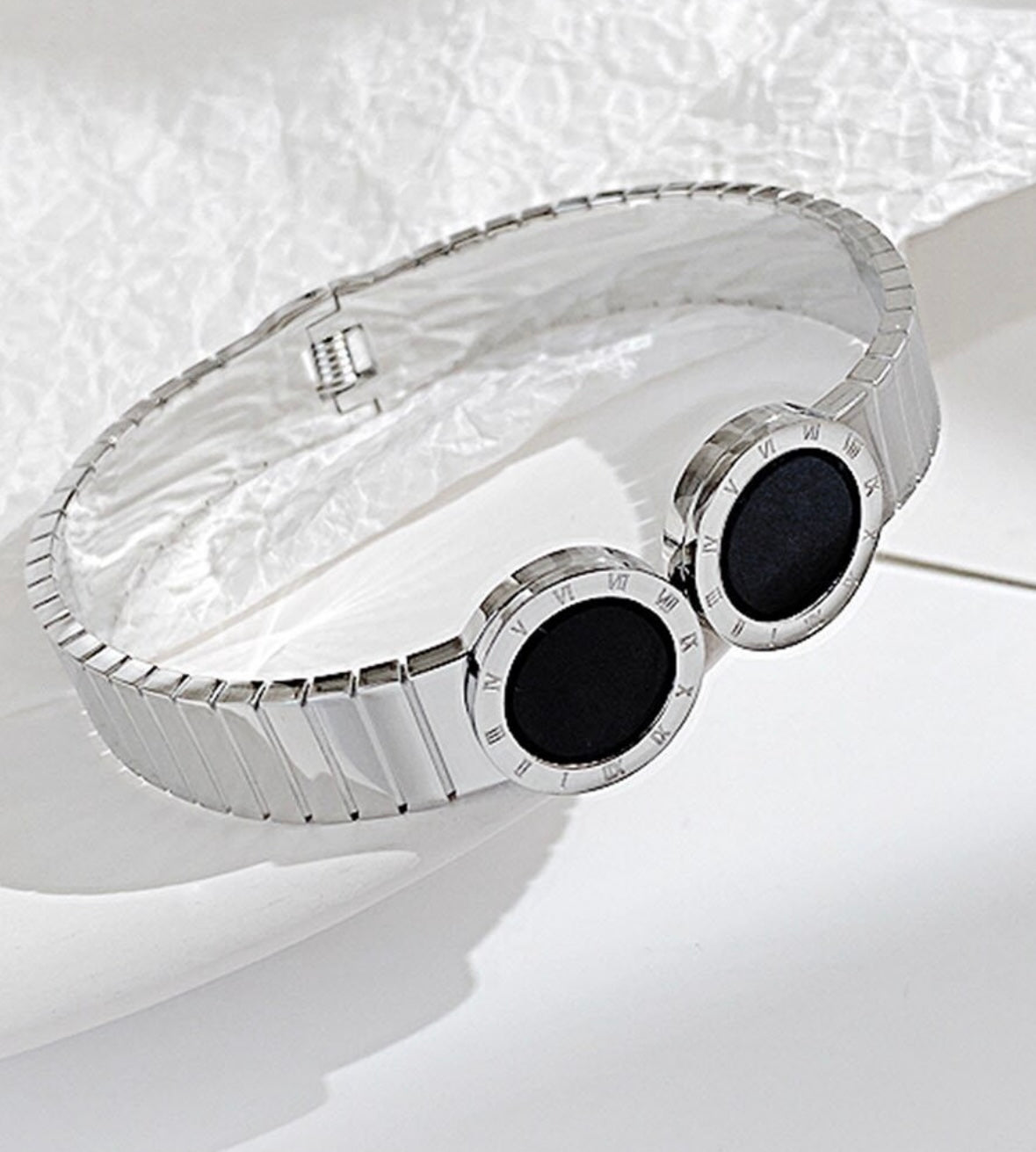 Silver Roman Kada Bracelet
