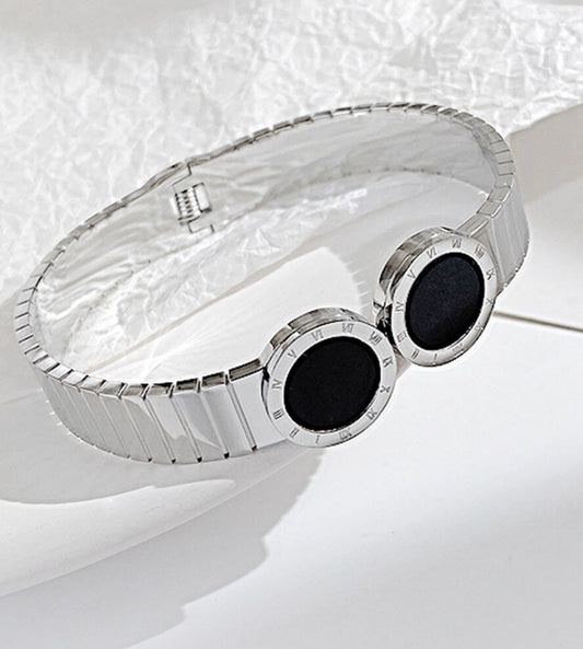 Silver Roman Kada Bracelet