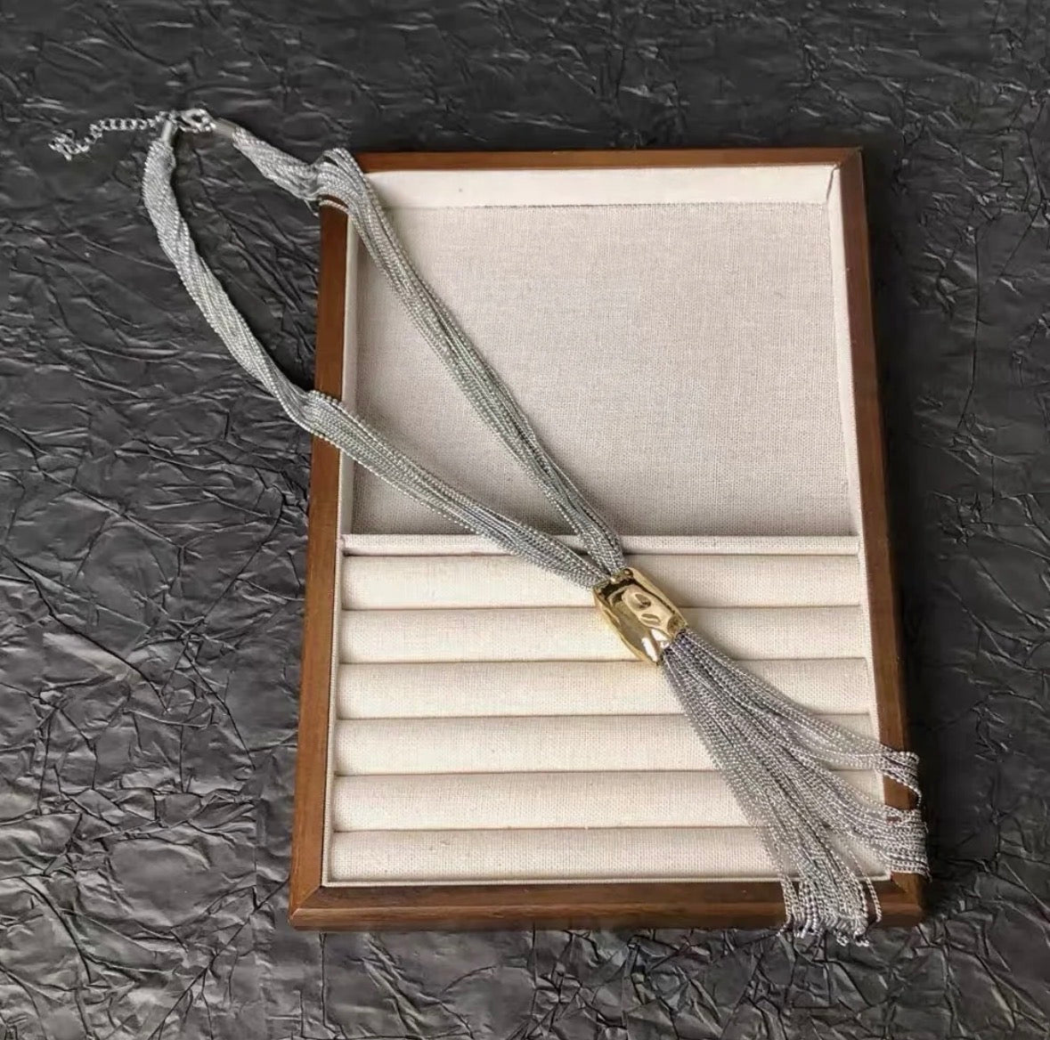 Tie Tassel Necklace