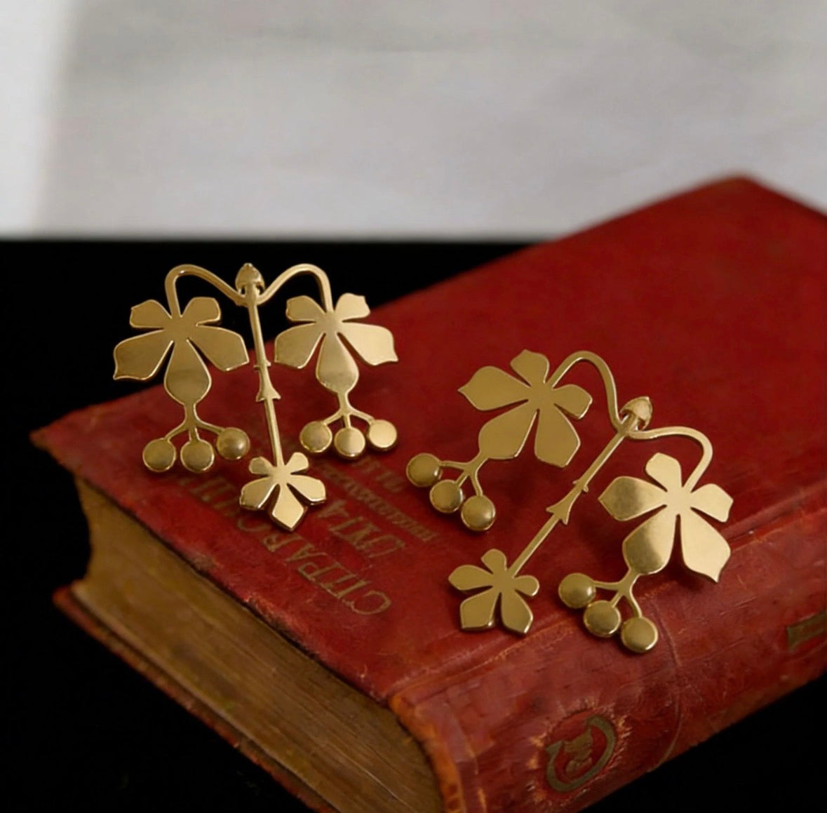 Maple Leaf Stud Earrings