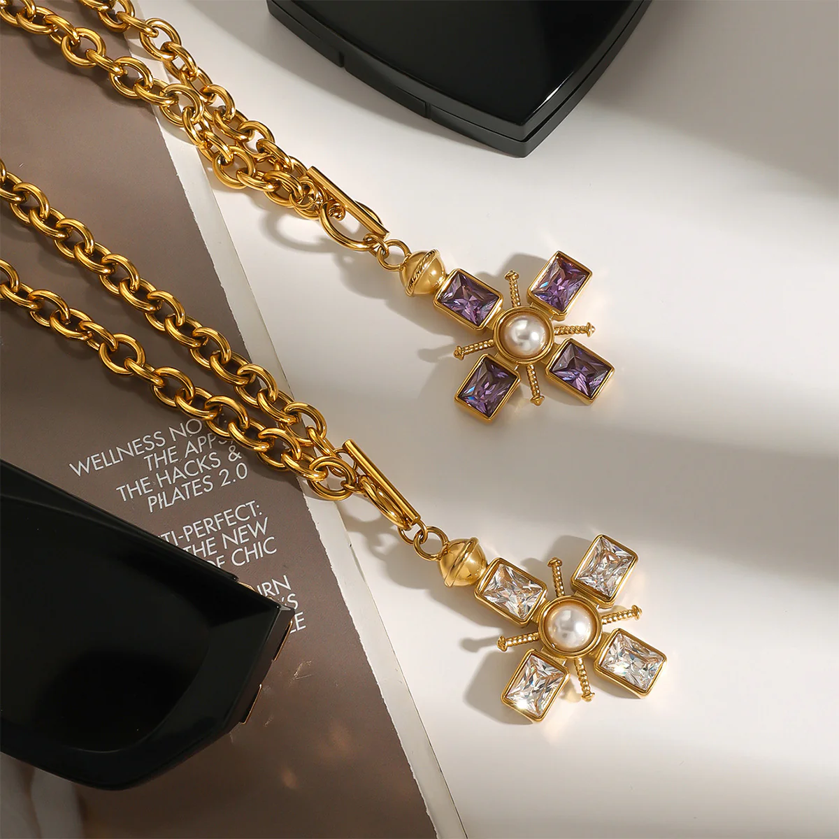 Purple Plus Necklace