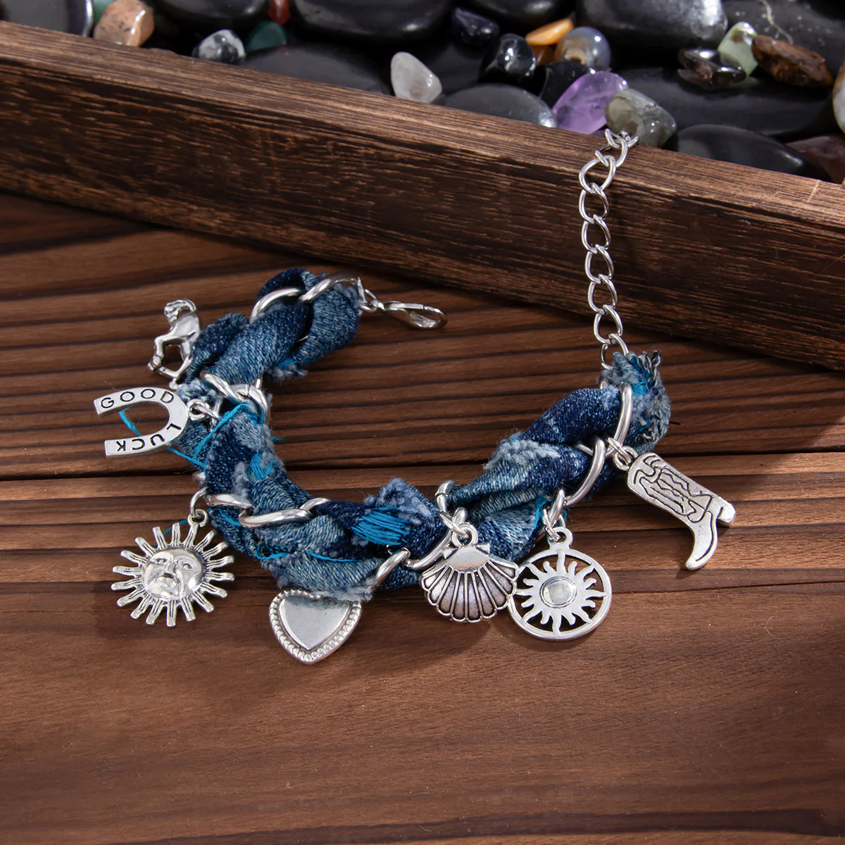Cowboy Denim Bracelet