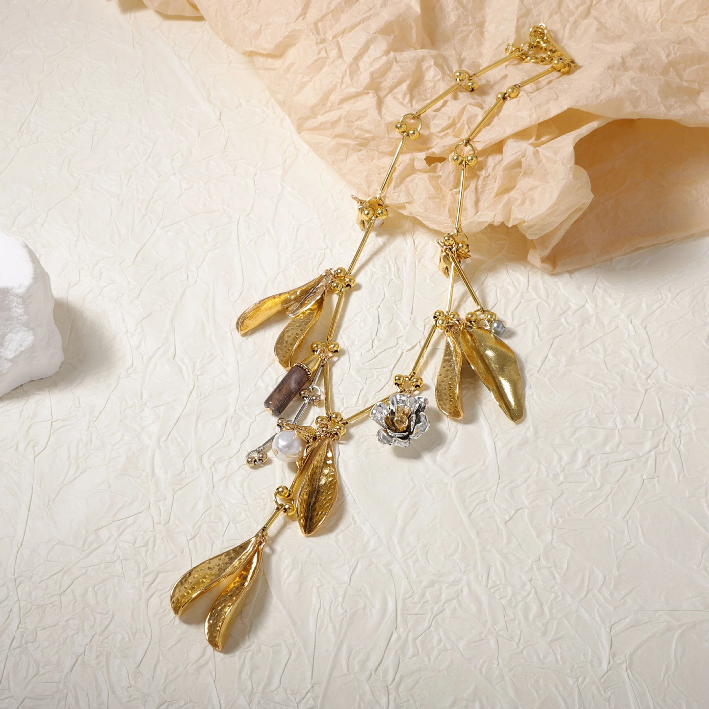 Leafy Charmed Necklace