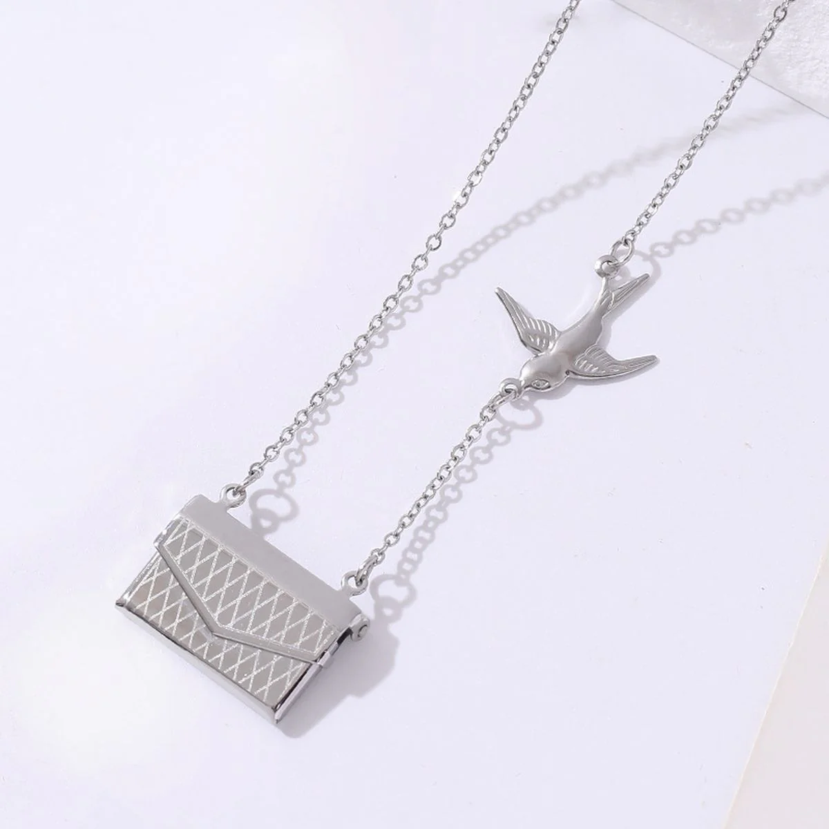Envelope Bird Necklace