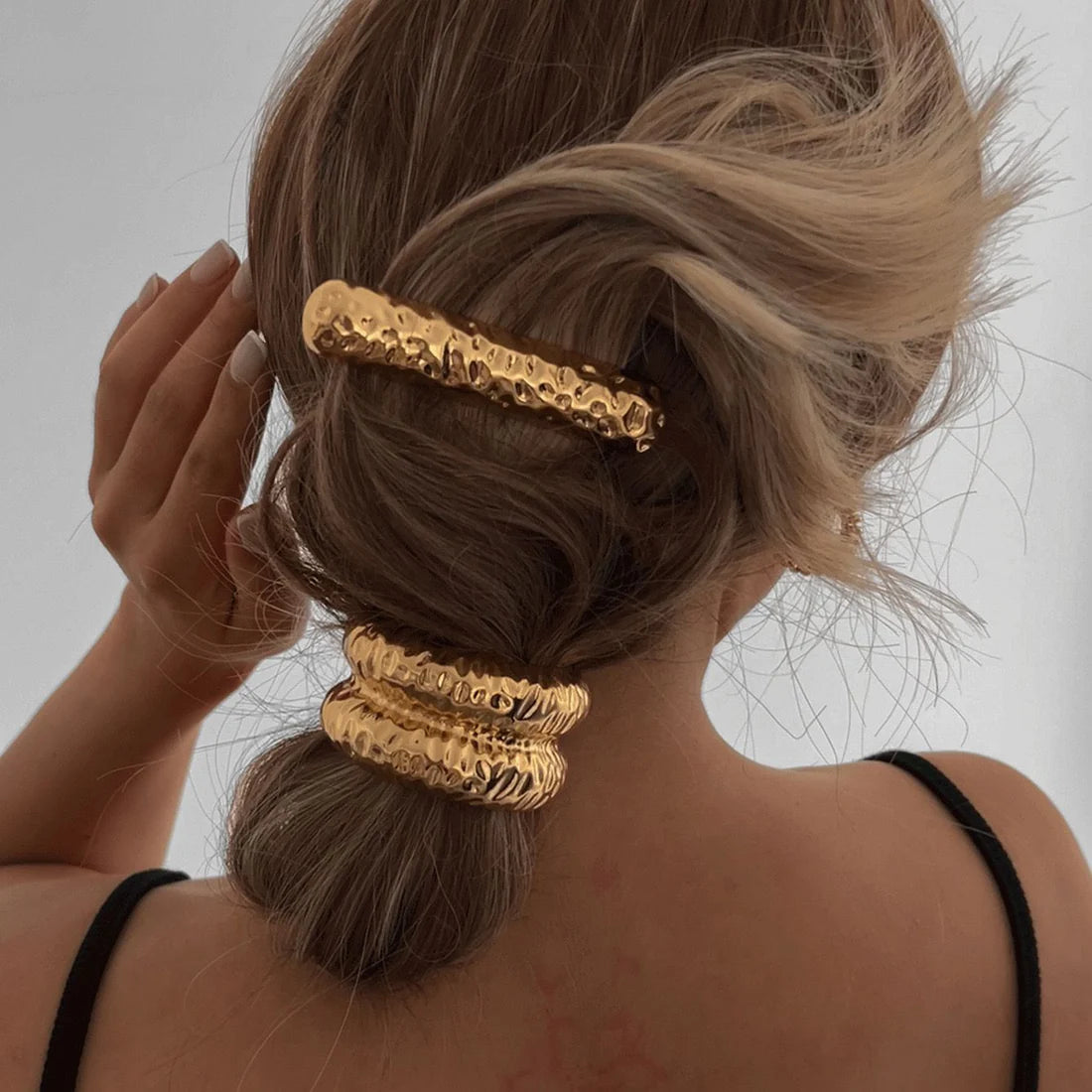 Dented Barrette Clip