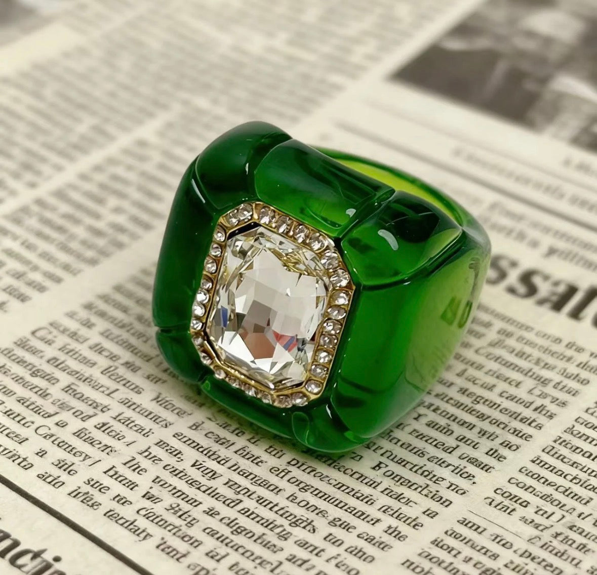 Emerald Cocktail Ring