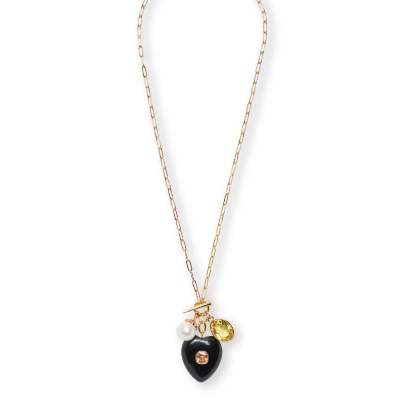 Black Heart Pendant Necklace