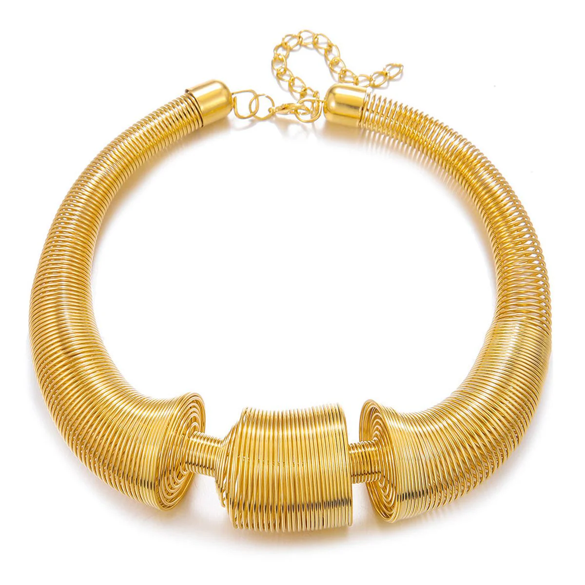 Golden Spring Statement Necklace