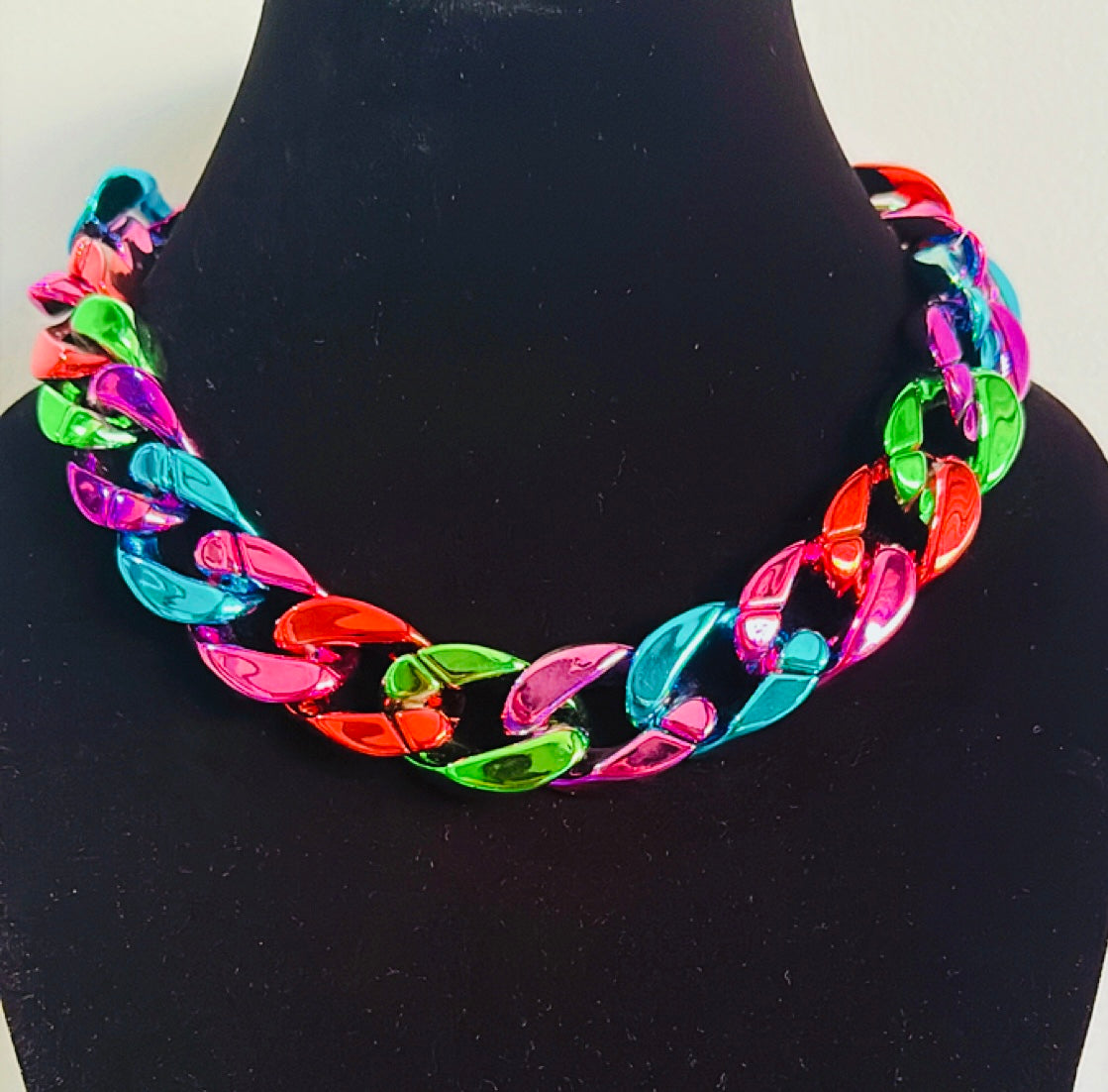 Multi Curb Link Necklace