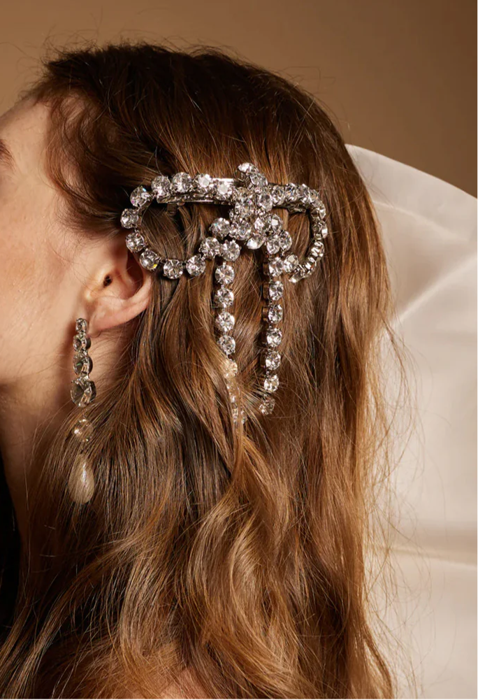 Diamond Bow Clip
