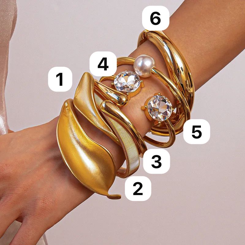 Leaf Stack Up Bracelets