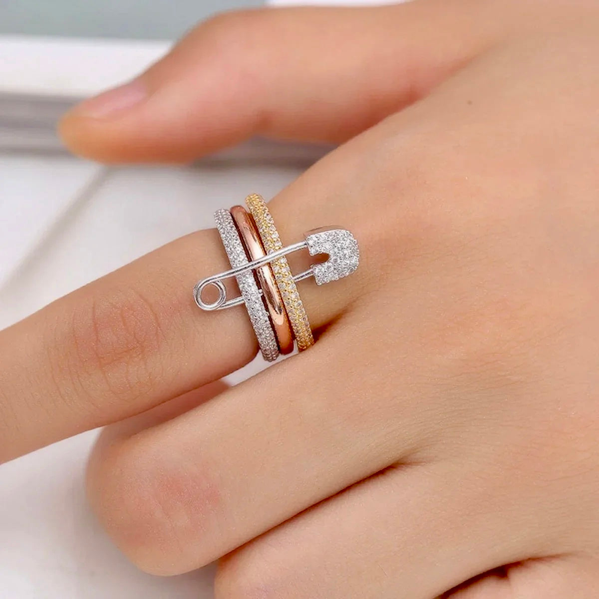 Safety Pin 3in 1 Ring