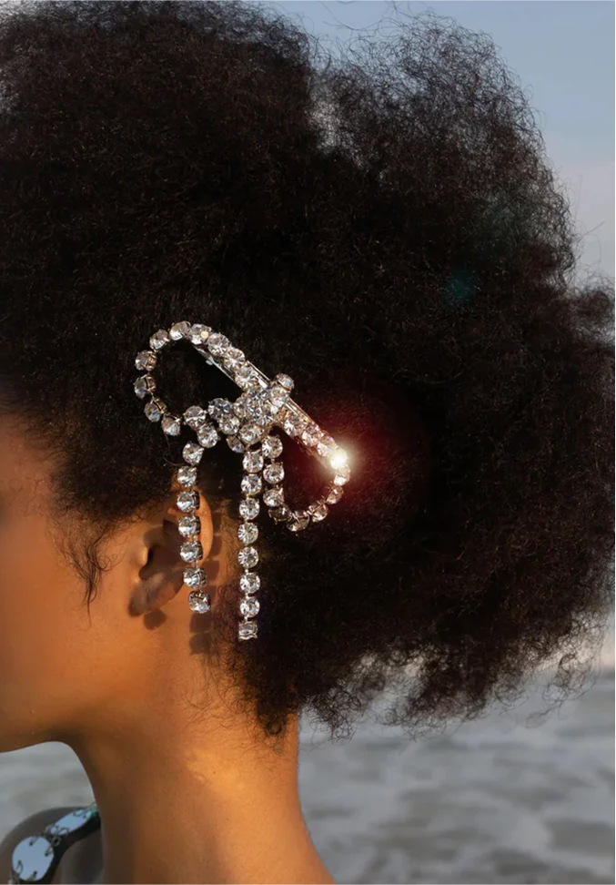 Diamond Bow Clip