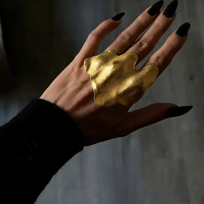Hot Stuff Asymmetrical Plated Ring