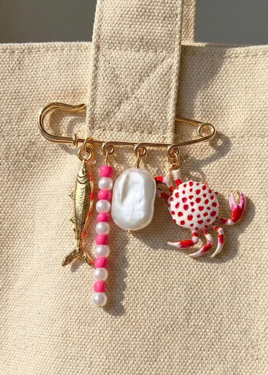 Pink Sea Brooch