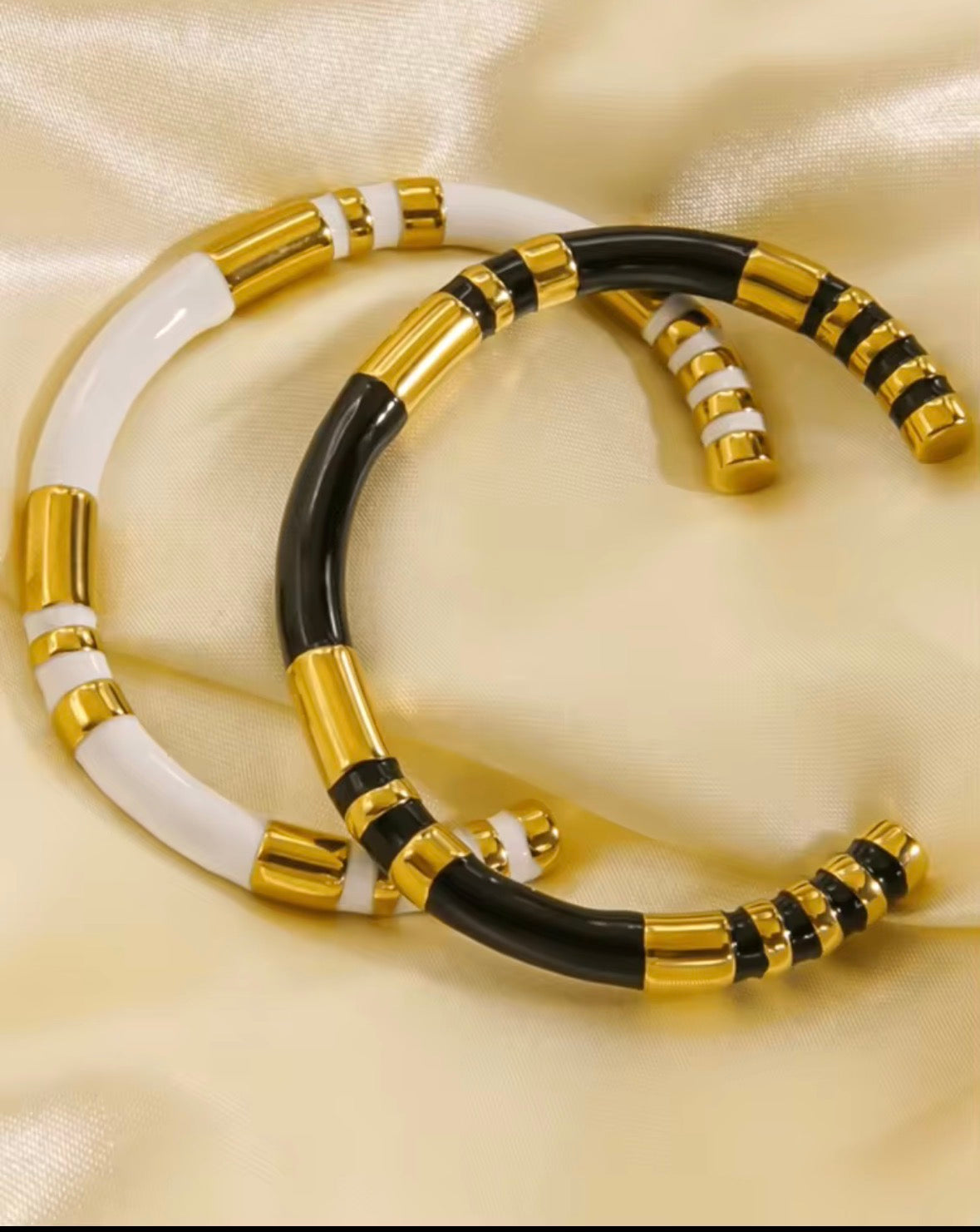 C Cuff Enamel Bracelet