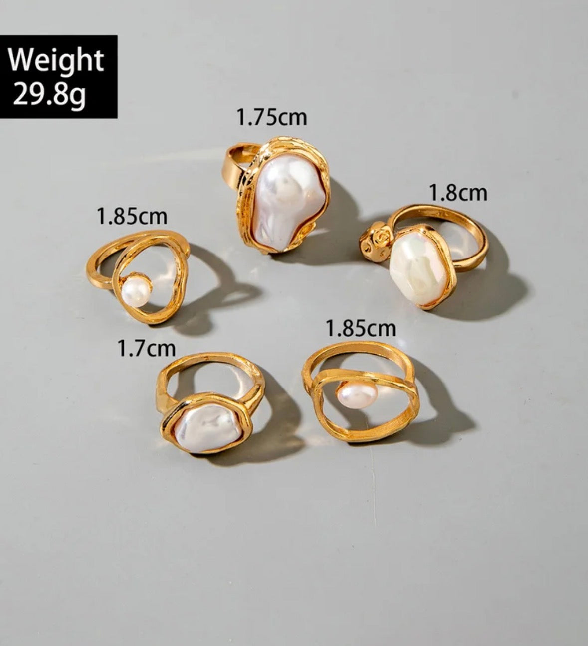 Pearl Ring Set