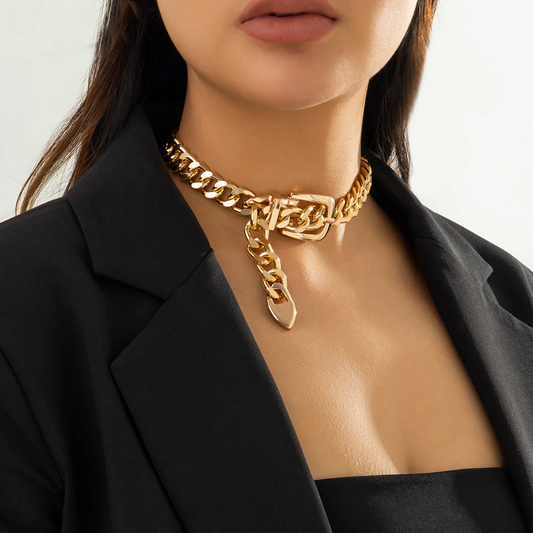 Belt Curb Chain Neckwear