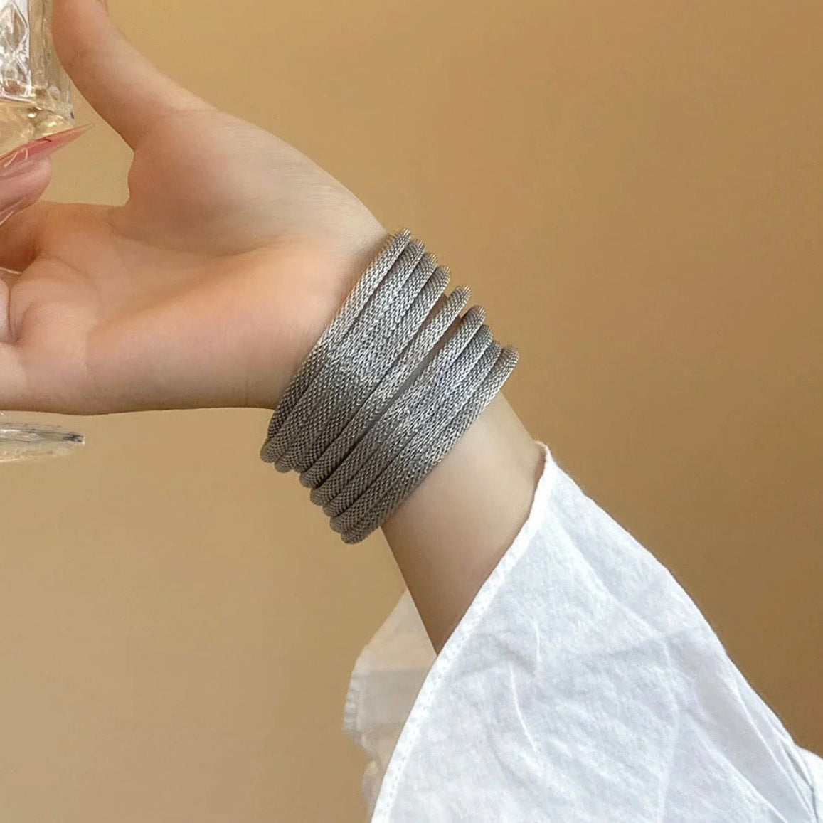 Wrap Mesh Bracelet Bangle