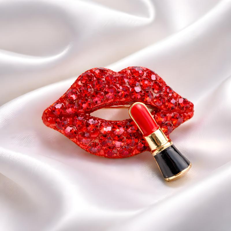 Lipstick Brooch