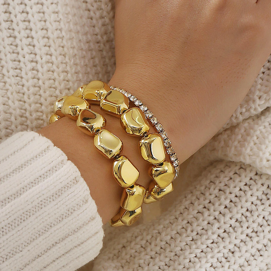 Pebbles Bracelet Stack of 3