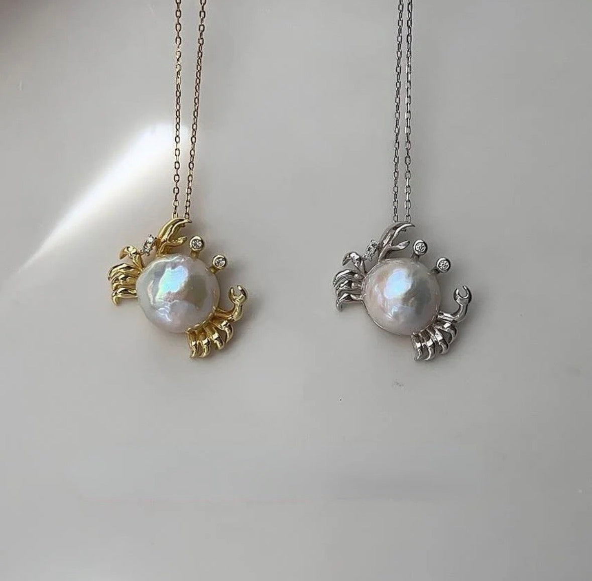 Crab Pendant Necklace