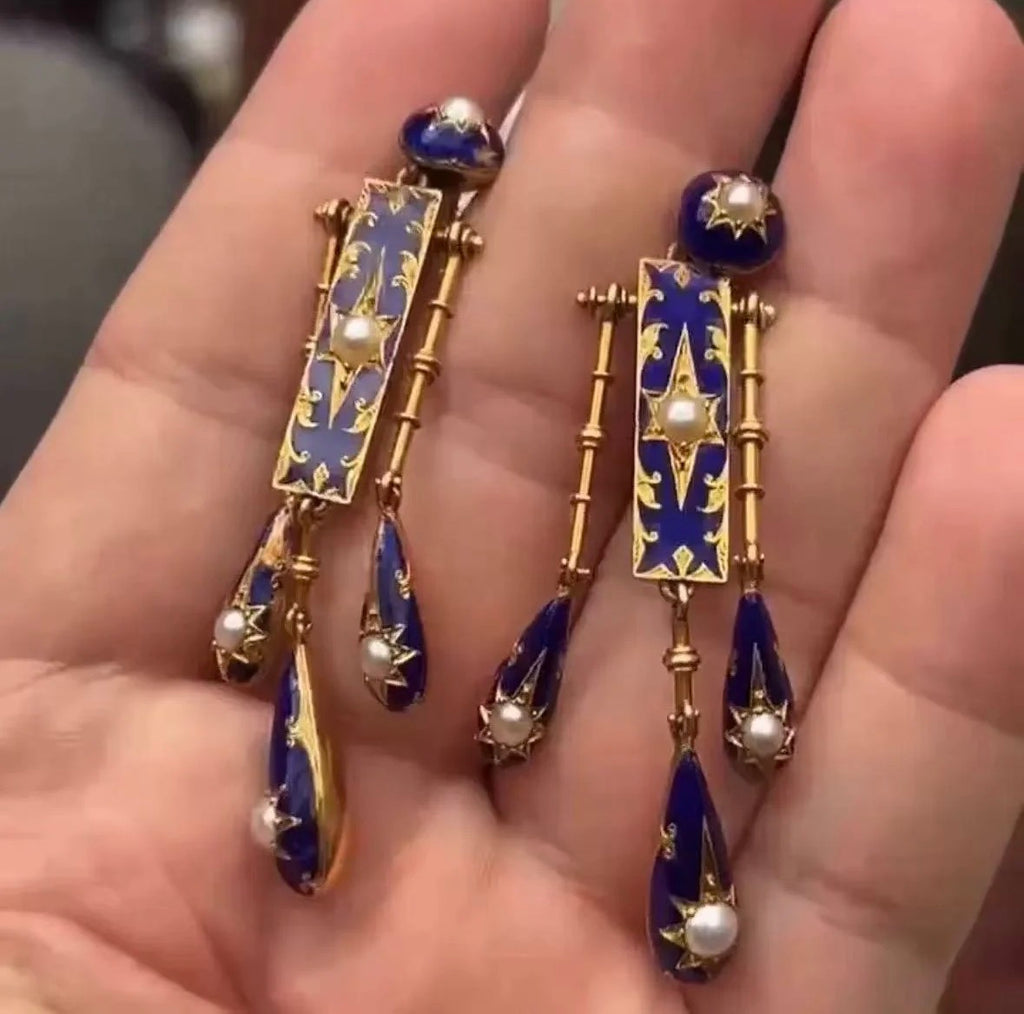 Blue Vintage Earrings