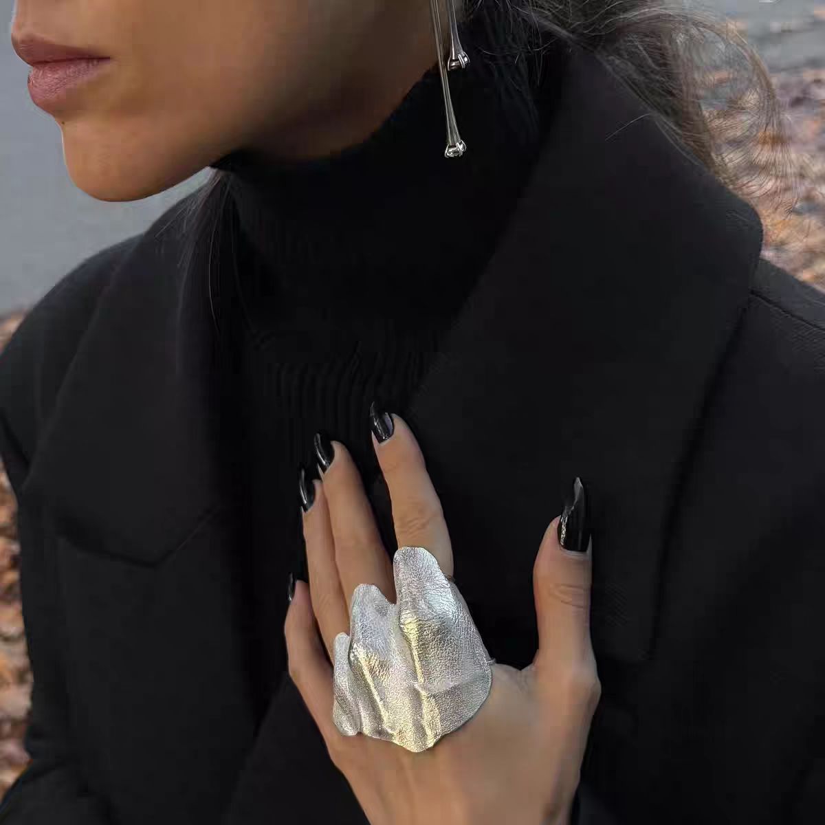 Hot Stuff Asymmetrical Plated Ring