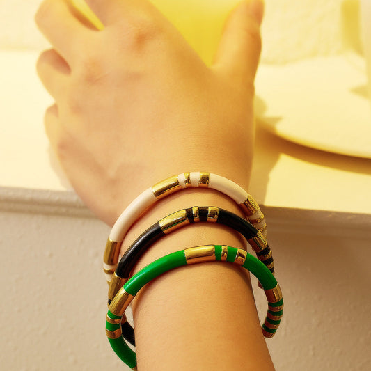 Capri Cuff Enamel Bracelet