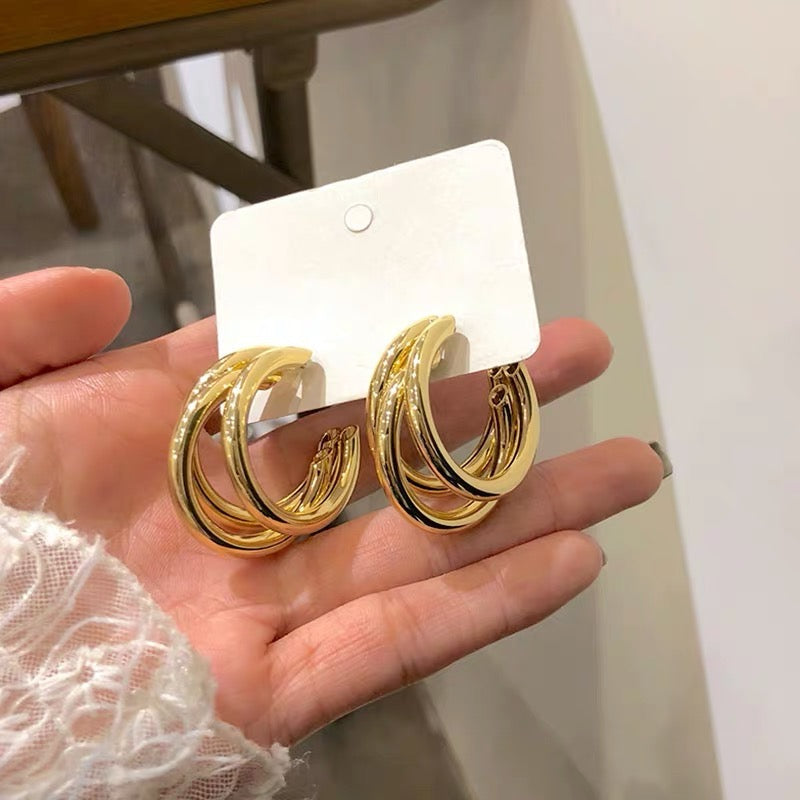 Triple Layered Hoops