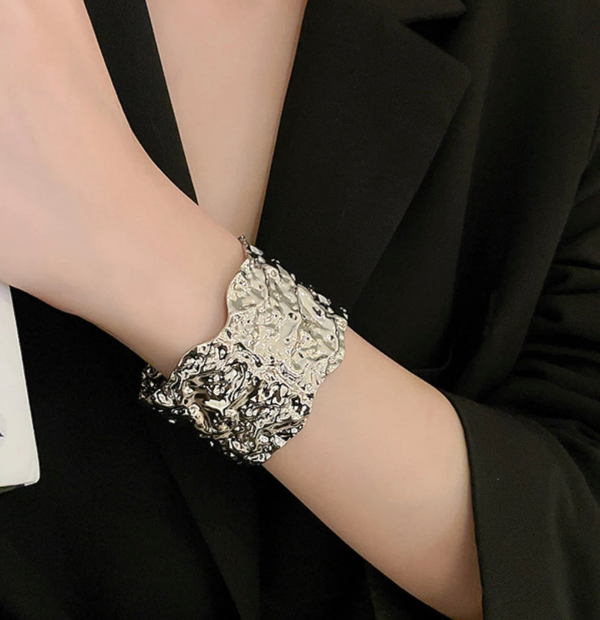 Foil Silver Adjustable Kada