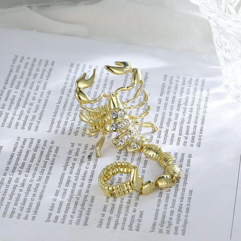 Scorpion Chained Ring