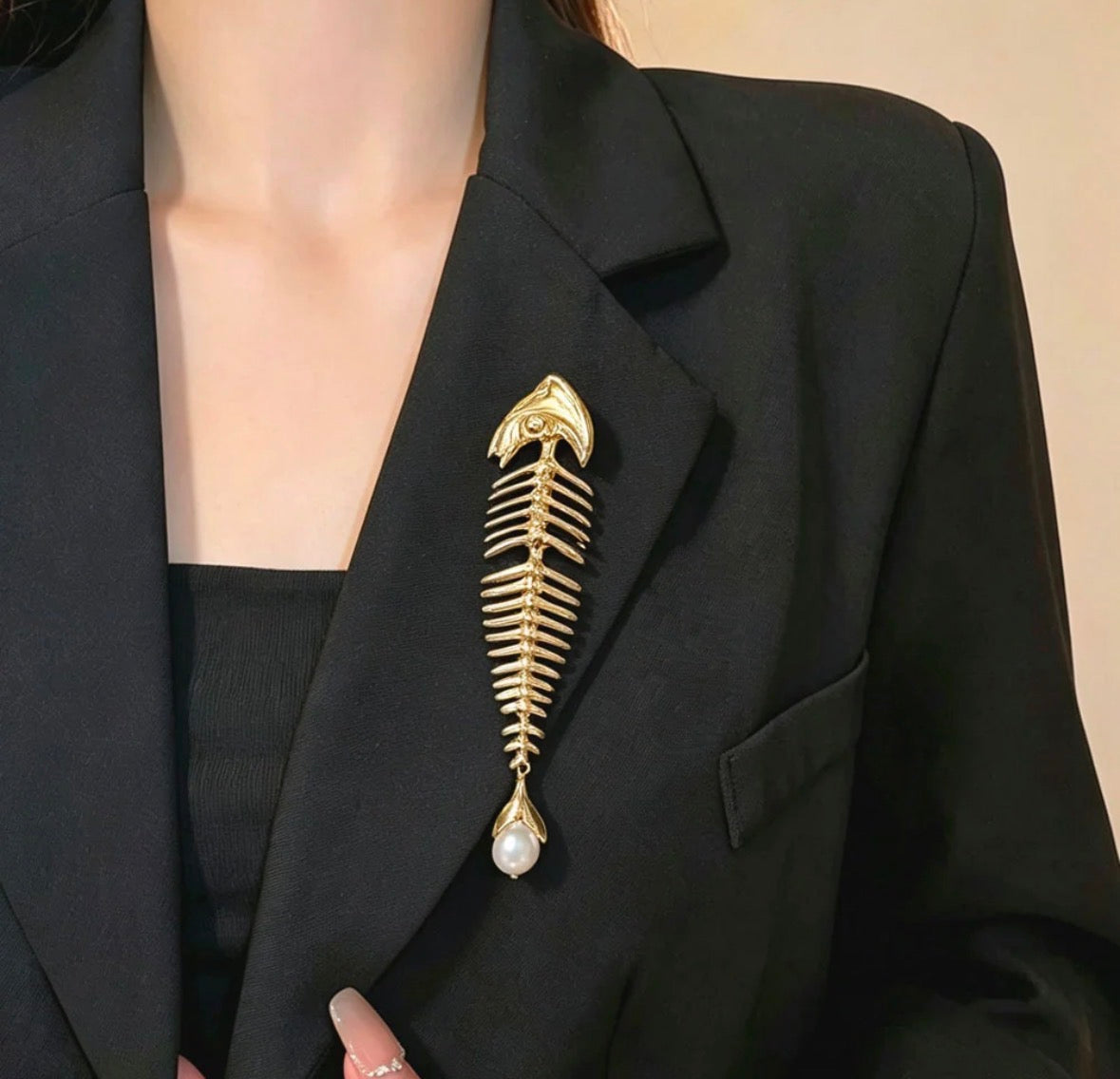 FishBone Brooch