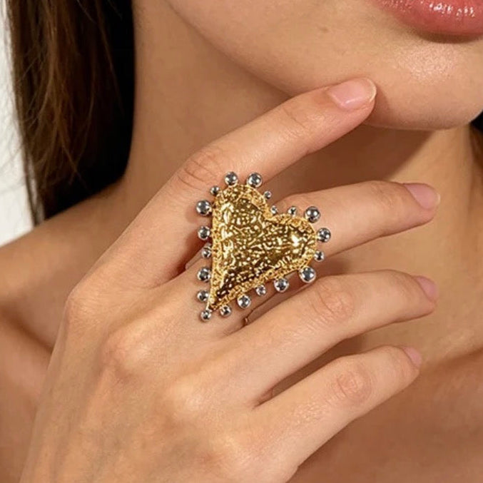Beaten Heart Ring