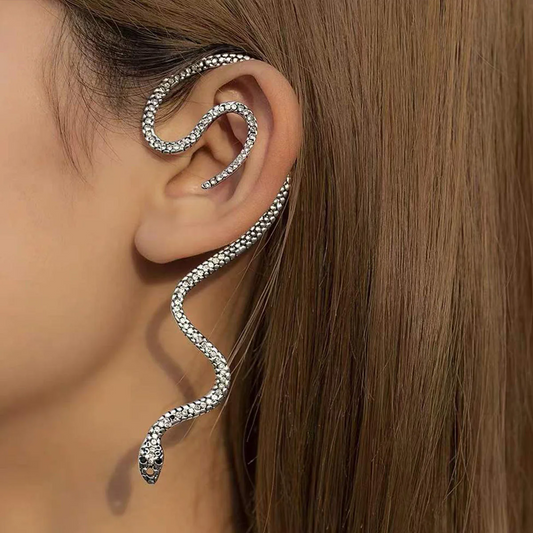 Silver Snake EarCuff