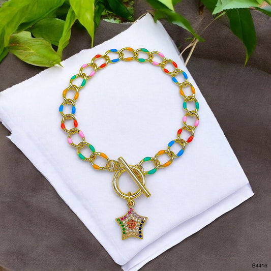 Multi Link Star Bracelet