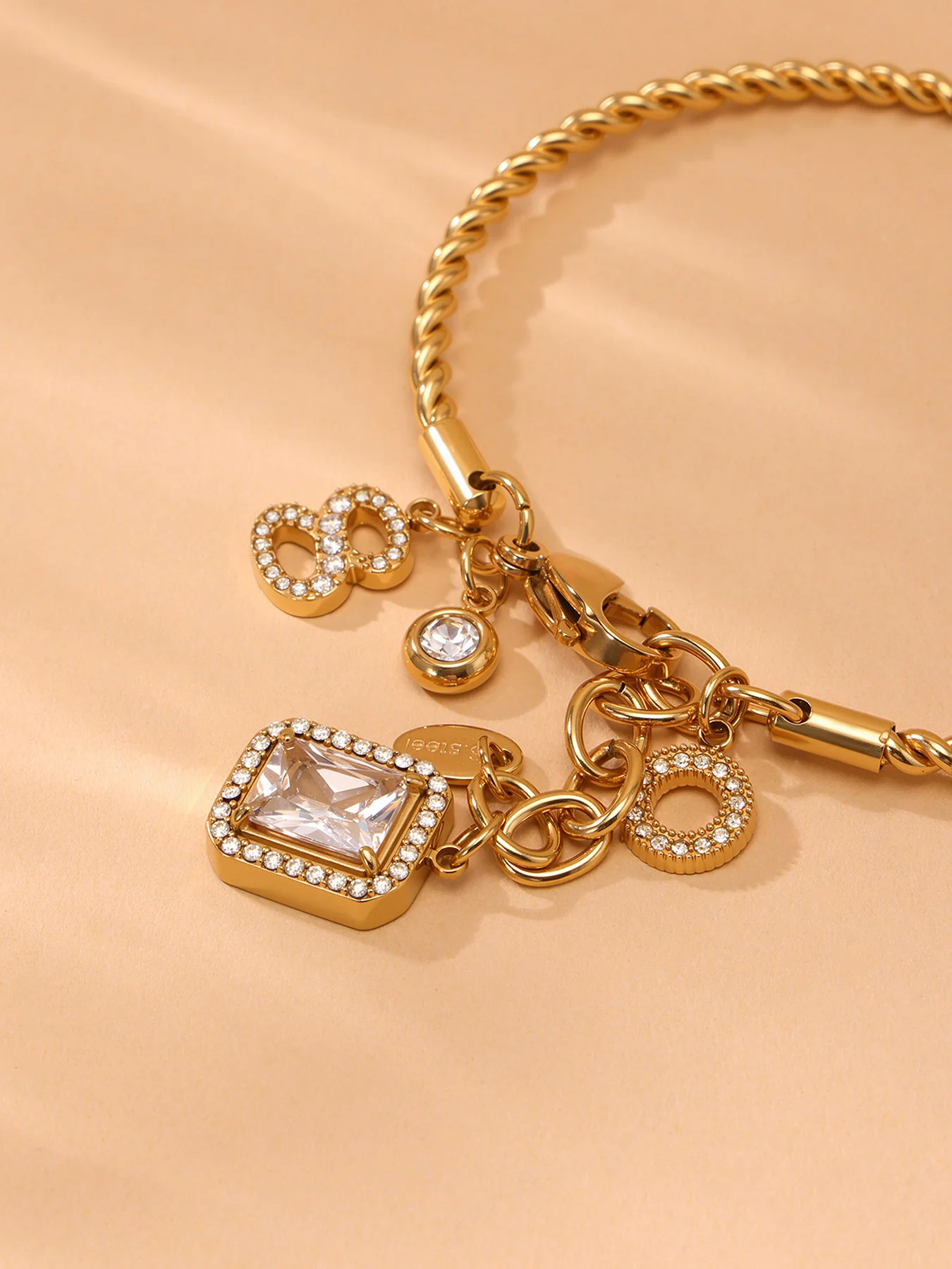 No 8 Charm Bracelet
