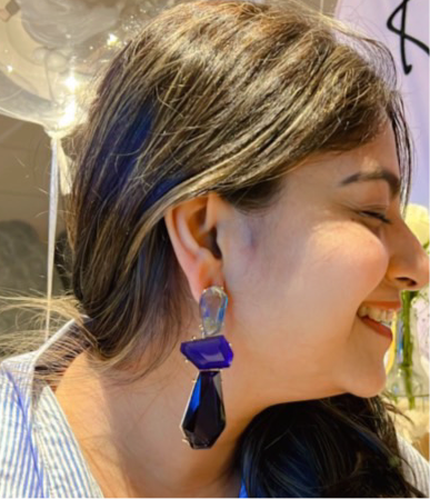Blue Crystal Dangler