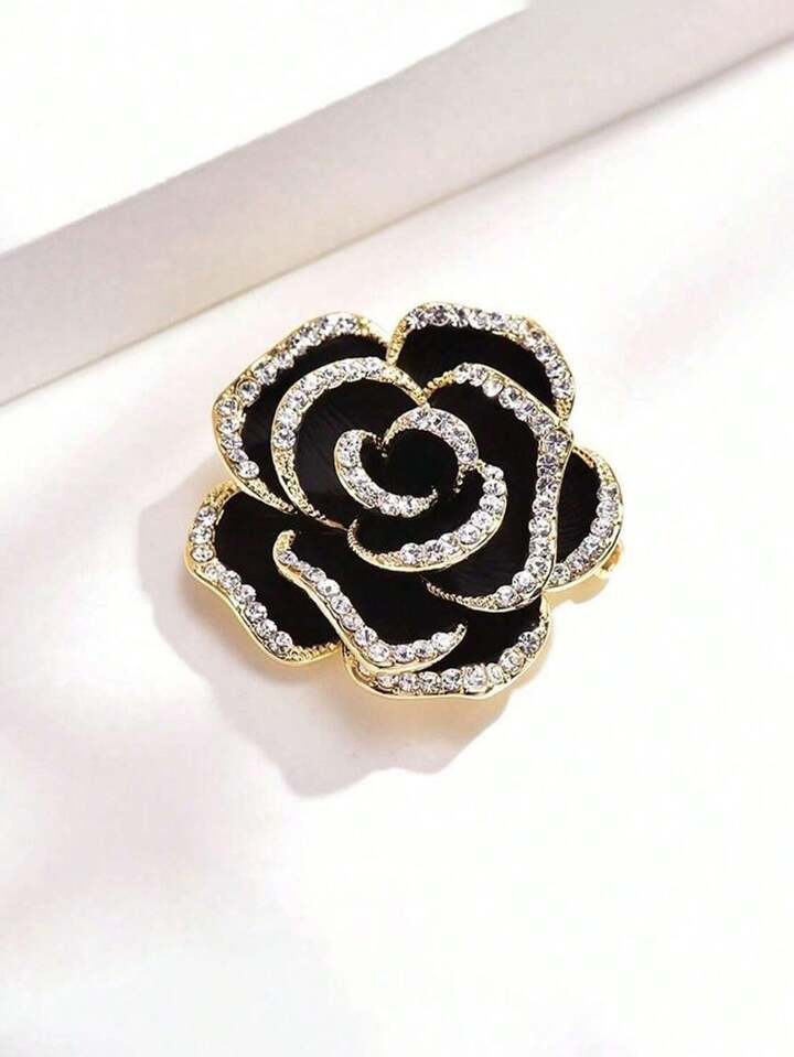 Black Rose Brooch