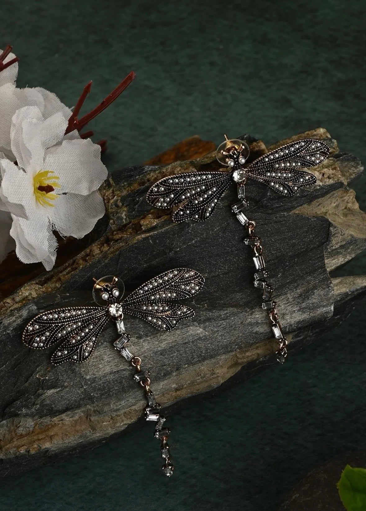 Black Butterfly Earrings