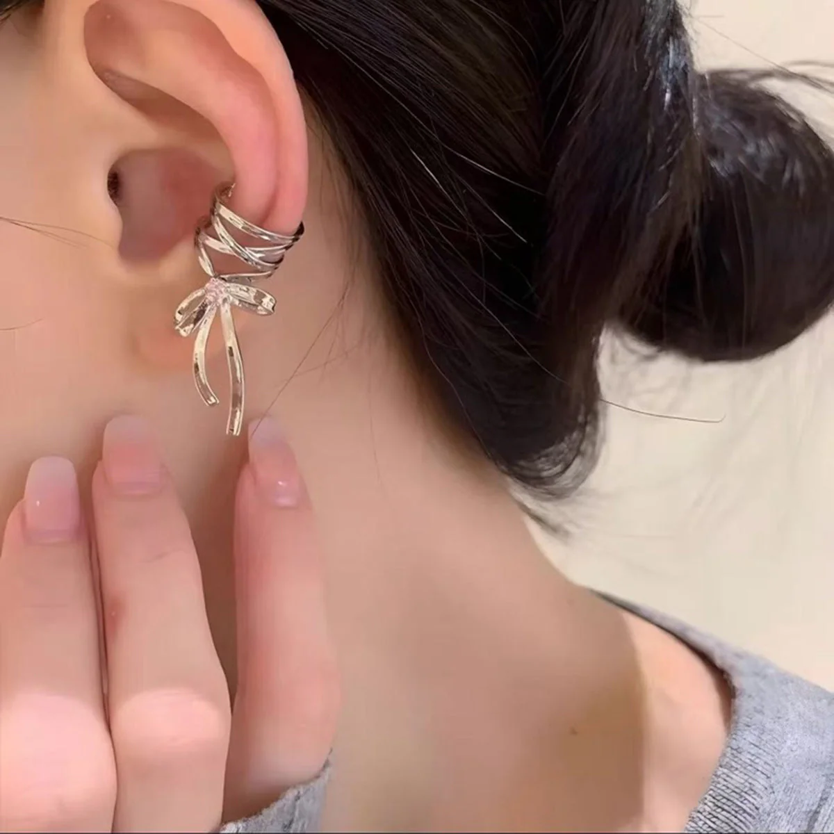 Bow Ear Cuff(Single)