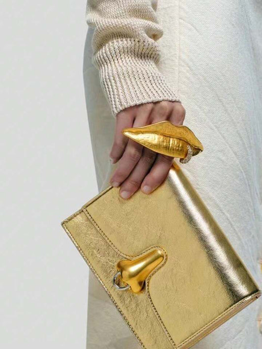 Double Finger Lips Ring